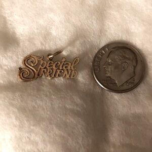Special Friend 14k gold charm